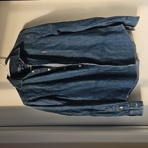 Polo Ralph Lauren Vintage Denim Jean Long Sleeve Button Up